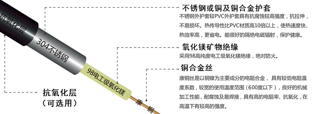 YRTHGY礦物絕緣油井加熱91视频精选結構圖